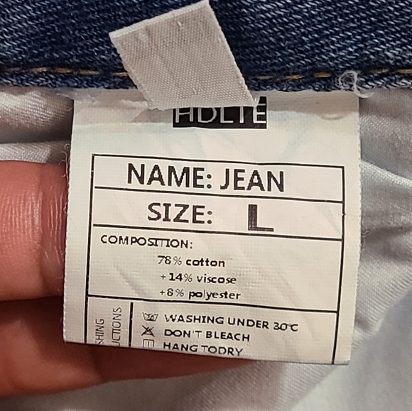 HDLTE Women Wide Leg Jeans Loose Fit Jeans Boyfriend Jeans - Picture 5 of 5